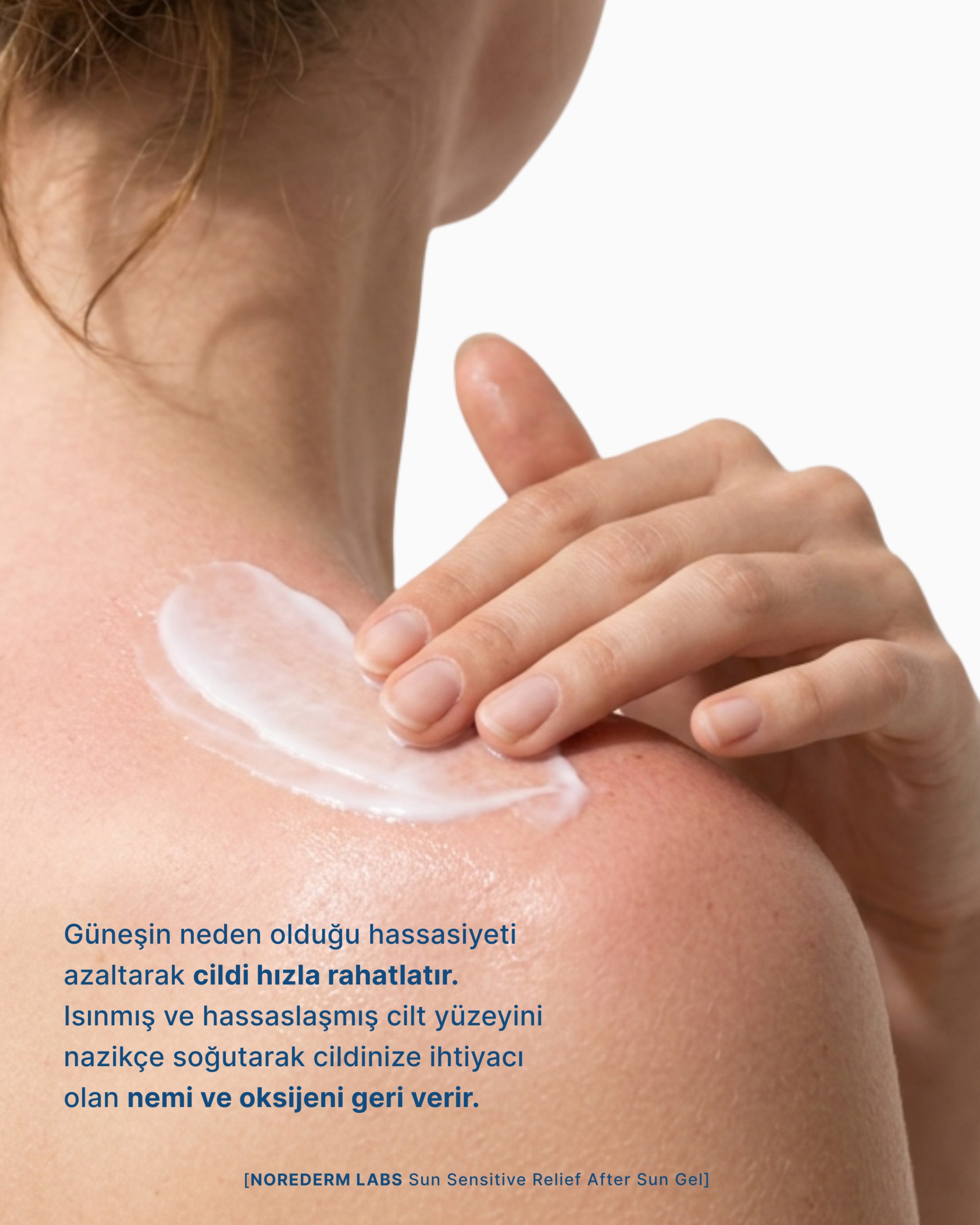 Cilt görseli üzerinde nemlendiricinin etkilerini anlatan bilgilendirici cilt bakım infografik tasarımı